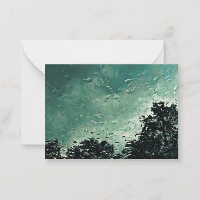 raindrops on the window  card (Front)