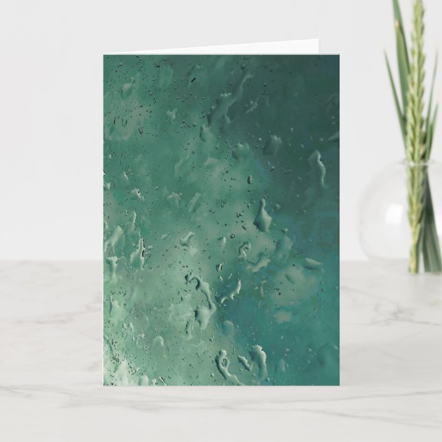 raindrops on the window  card (Front)