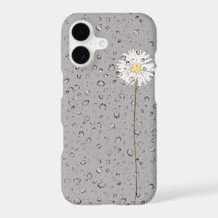 raindrops on white daisy