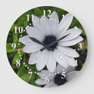 raindrops on white large clock