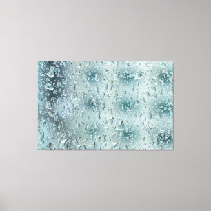 Raindrops on Window Canvas Print