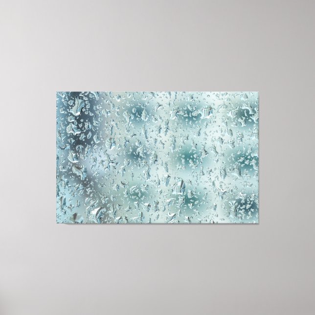 Raindrops on Window Canvas Print (Front)