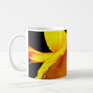 Raindrops on Yellow Lily Coffee Mug