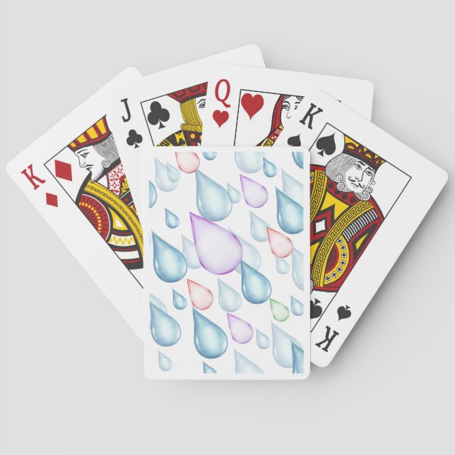 Raindrops Playing Cards (Back)