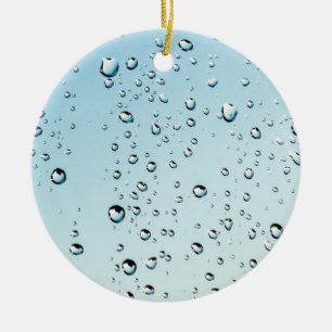 Raindrops Texture Ceramic Tree Decoration