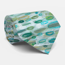 Raindrops Unique Men's Silk Tie by Margaret Juul