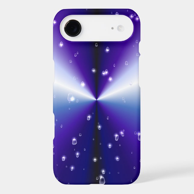 Raindrops with Stars on Purple Blue Black Rainbow (Back)