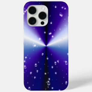Raindrops with Stars on Purple Blue Black Rainbow iPhone 15 Pro Max Case