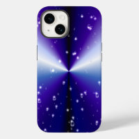 Raindrops with Stars on Purple Blue Black Rainbow