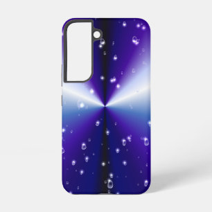 Raindrops with Stars on Purple Blue Black Rainbow Samsung Galaxy Case