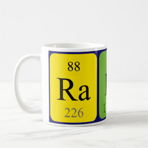 Rainer periodic table name mug