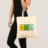 Rainer periodic table name tote bag (Front (Product))