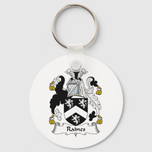 Raines Family Crest Key Ring