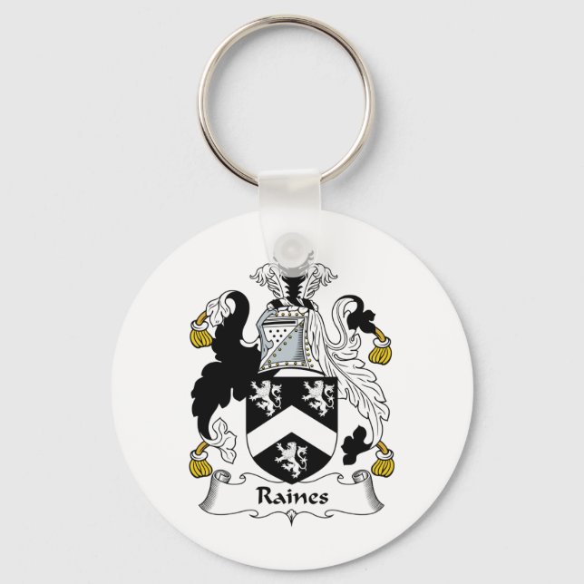 Raines Family Crest Key Ring (Front)