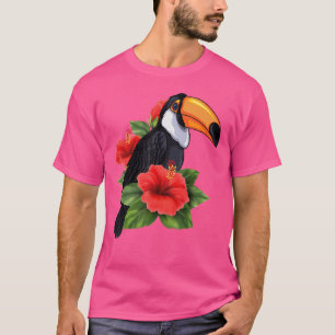 Rainforest Bird Tropical Animal Exotic Toucan Fl T-Shirt