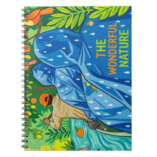 Rainforest Boat Tour Illustration Notebook