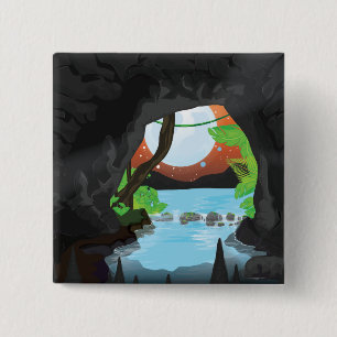 Rainforest Cave 15 Cm Square Badge