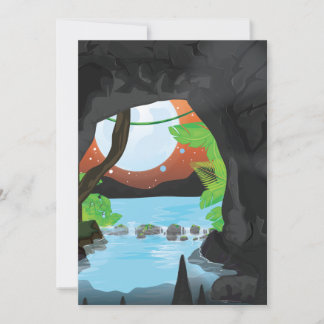 Rainforest Cave Invitation