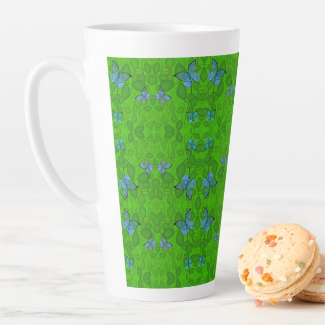Rainforest Dreams Vine Butterfly All Occasion  Latte Mug (In Situ)