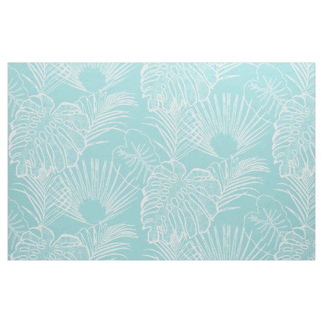 Rainforest Jungle Leaf Leaves Modern Simple Lines Fabric (Fat Quarter)