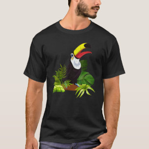 Rainforest Leaves Tropical Animal Zoo Bird Exotic  T-Shirt