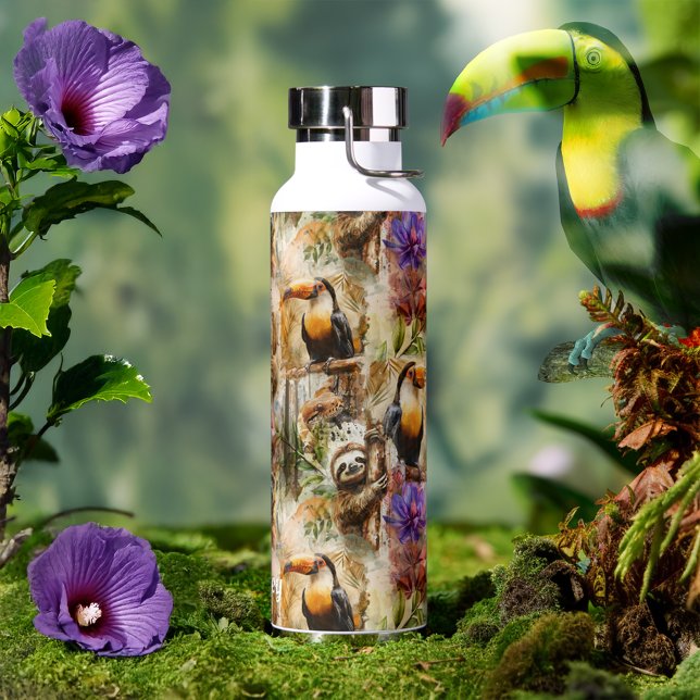 Rainforest Life Personalised Water Bottle (Creator Uploaded)