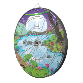 Rainforest River Dartboard