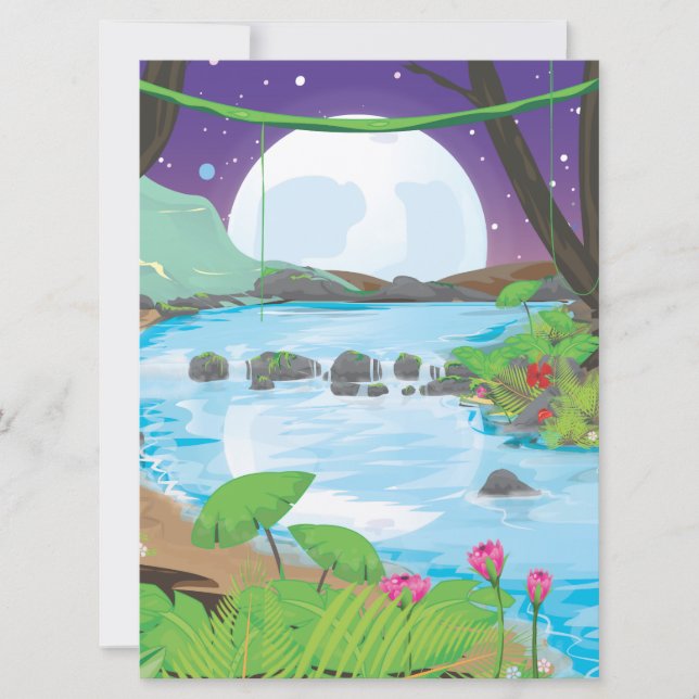 Rainforest River Invitation (Front)