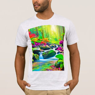 Rainforest River: Vivid Scene T-Shirt