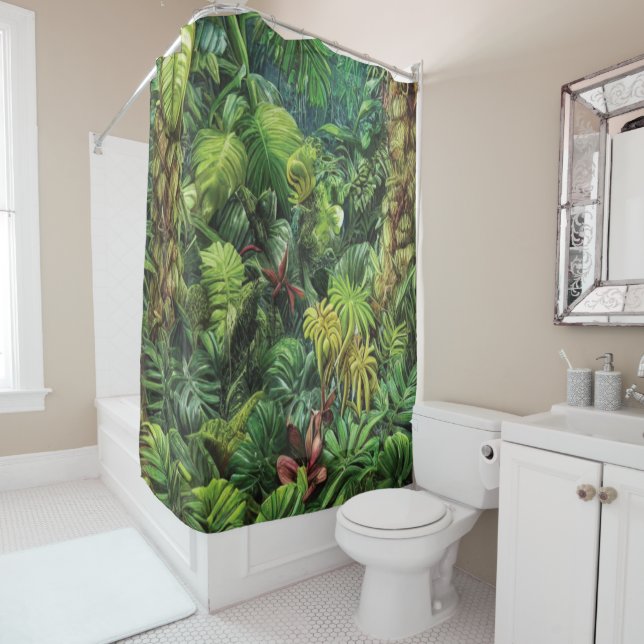 Rainforest Shower Curtain (In Situ)
