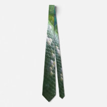 Rainforest snakeskin tie