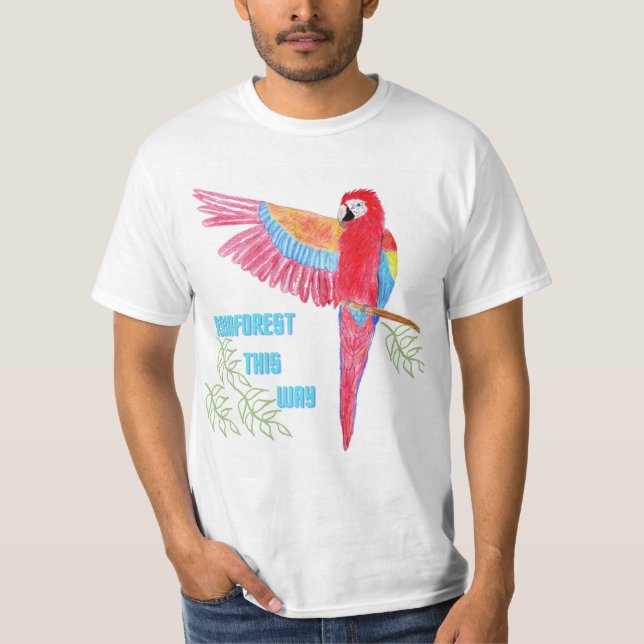 Rainforest this way T-Shirt (Front)