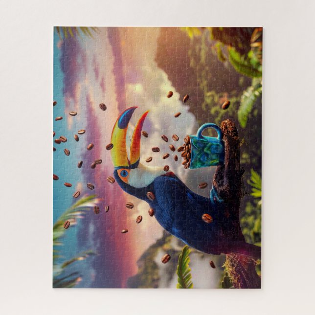 RAINFOREST TOUCAN JIGSAW PUZZLE (Vertical)