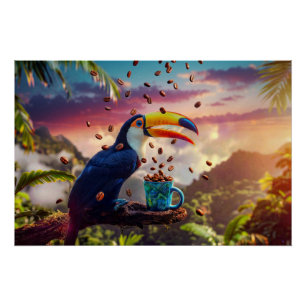 RAINFOREST TOUCAN POSTER
