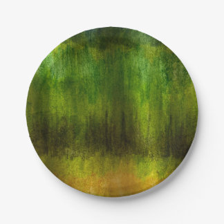 Rainforest Watercolor Art Paper Plate
