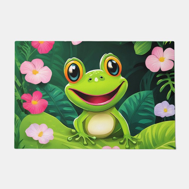 Rainforest Wildlife Frog Doormat (Front)