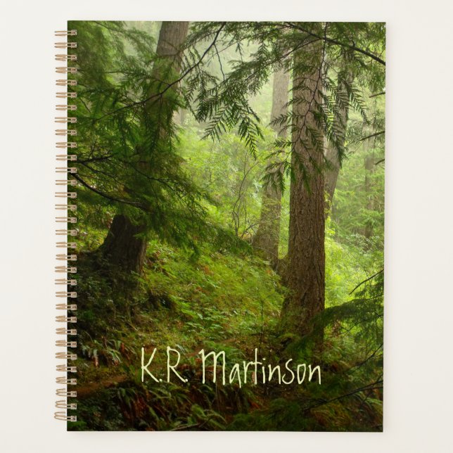 Rainforest Woodland Photo Personalised Planner (Front)