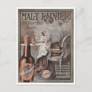 Rainier Beer ad (1909) Mother Advertisment Postcard