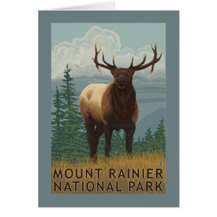 Rainier National Park, WashingtonElk Scene