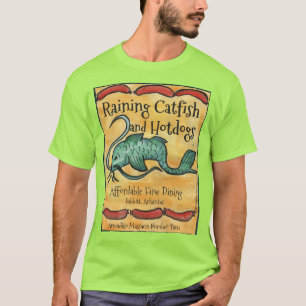 Raining Catfish t-shirt, men's XL T-Shirt