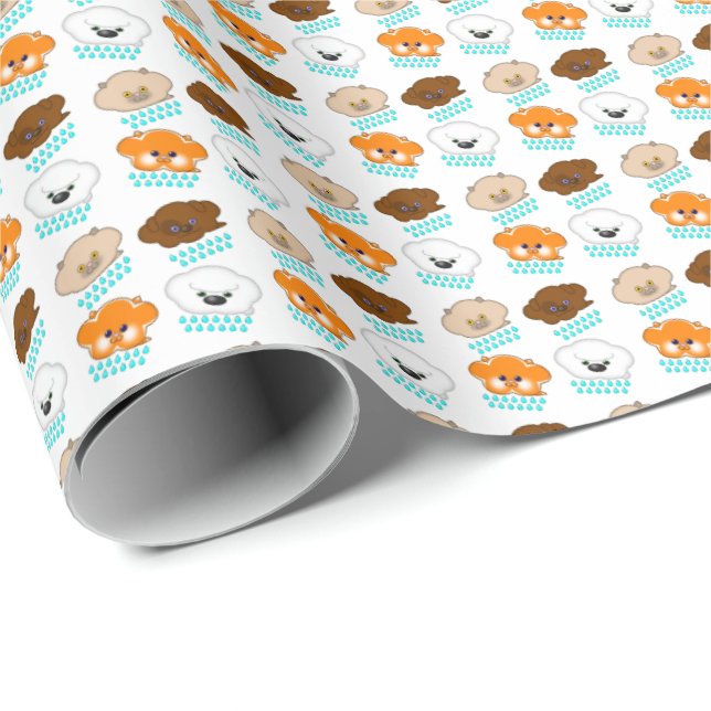 Raining Cats and Dogs Wrapping Paper (Roll Corner)