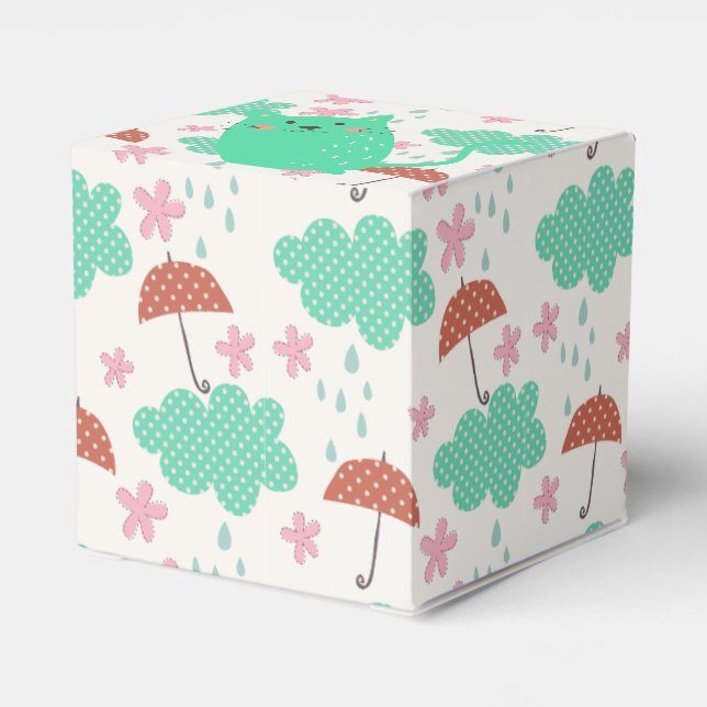 Raining Cats Favour Box (Back Side)