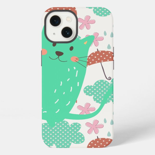 Raining Cats iPhone Case (Back)