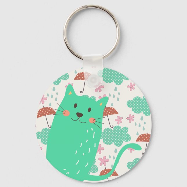 Raining Cats Key Ring (Front)