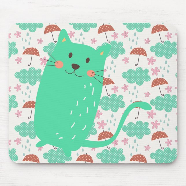 Raining Cats Mouse Mat (Front)
