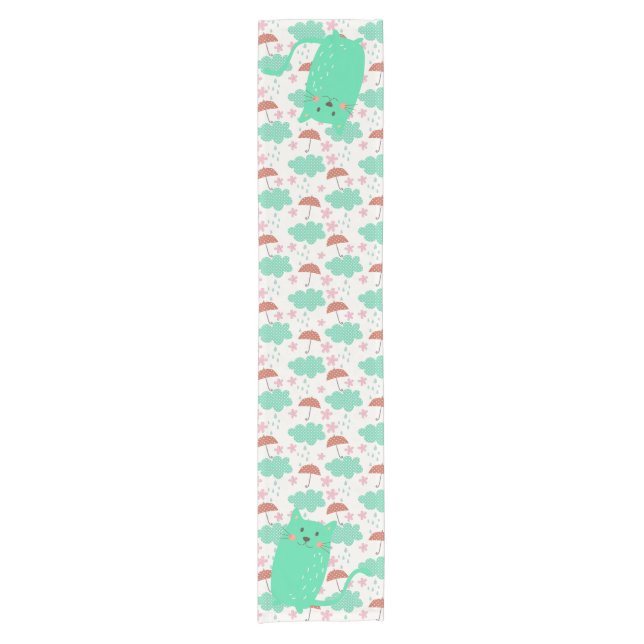 Raining Cats Short Table Runner (Front)