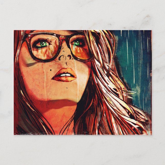 Raining Fire Postcard (Front)