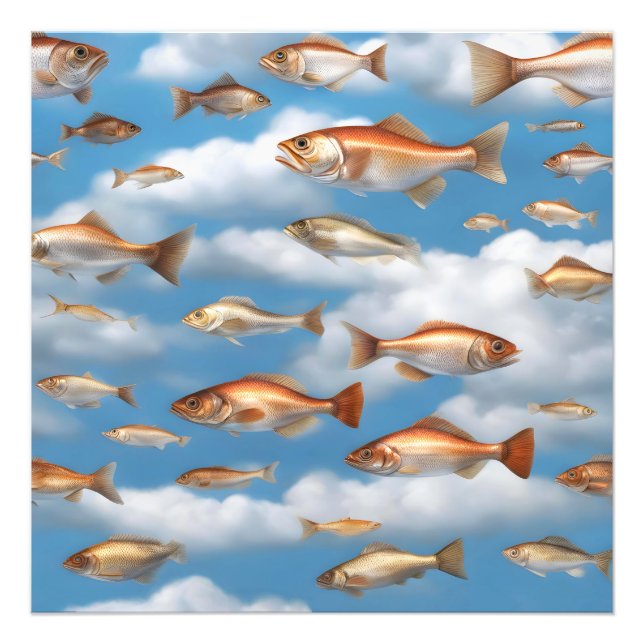 Raining Fish Photo Print (Front)