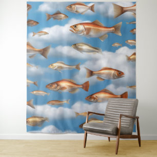 Raining Fish Tapestry