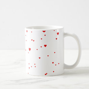 raining hearts coffee mug